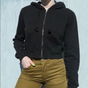 Brandy Melville cropped hoodie